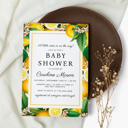 Little Cutie Baby shower Kaart