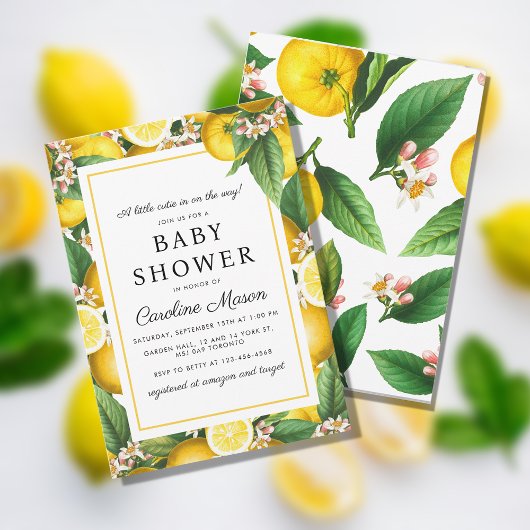 Little Cutie Baby shower Kaart