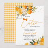 Little Cutie Baby shower Kaart (Voorkant / Achterkant)