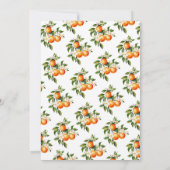 Little Cutie Baby shower Kaart (Achterkant)