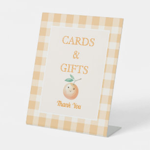 Little Cutie Baby Shower Kaarten en Cadeaus Reclamebord Met Voetstuk