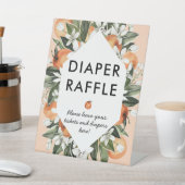 Little Cutie Baby Shower Luierspel Bord Reclamebord Met Voetstuk (Insitu)