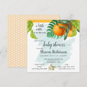 Little Cutie Baby shower Oranje (Voorkant / Achterkant)