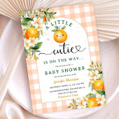 Little Cutie Baby shower Oranje Genderneutraal Kaart