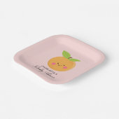 Little Cutie Baby shower Papieren Bordje (Gebogen)