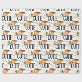 LITTLE CUTIE BABY SHOWER PATTERN CADEAUPAPIER (Vlak)