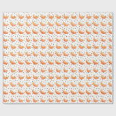 LITTLE CUTIE BABY SHOWER PATTERN CADEAUPAPIER (Vlak)