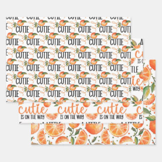 LITTLE CUTIE BABY SHOWER PATTERN INPAKPAPIER VEL