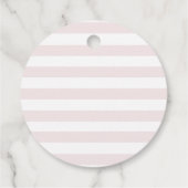 Little cutie Baby shower roze clementine Bedankjes Labels (Achterkant)