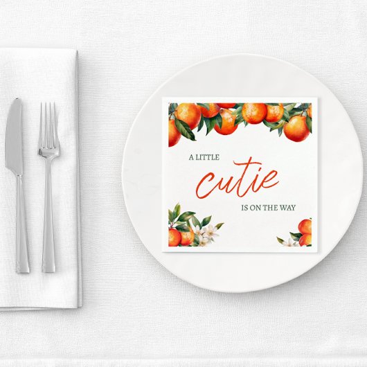 Little Cutie Baby shower Servet