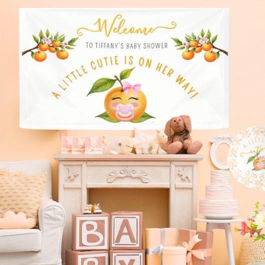 Little Cutie Baby Shower Spandoek