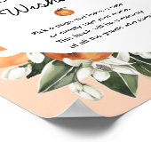 Little Cutie Baby shower Sweet Baby Wishes Sign Poster (Hoek)