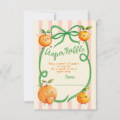 Little Cutie Baby shower Toile Luier Raffle Kaart (Voorkant)