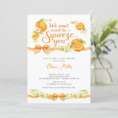 Little Cutie Baby Shower Uitnodiging (Staand voorkant)