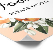 Little Cutie Baby Shower Voedselbuffet Bord Poster (Hoek)