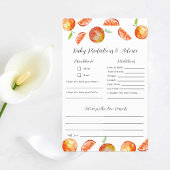 Little Cutie Baby Shower Voorspellingen Advies Spe Flyer