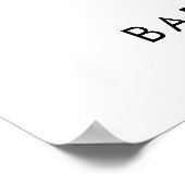 Little Cutie Baby shower Welkom Poster (Hoek)