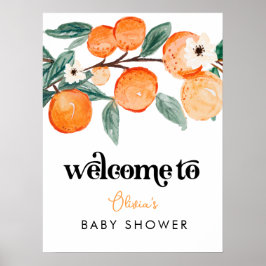 Little Cutie Baby shower Welkom Poster