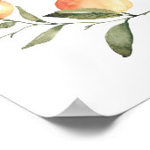 Little Cutie baby shower welkom Poster (Hoek)