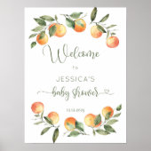 Little Cutie baby shower welkom Poster (Voorkant)