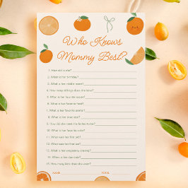 Little Cutie Baby shower Wie kent mama beste spel