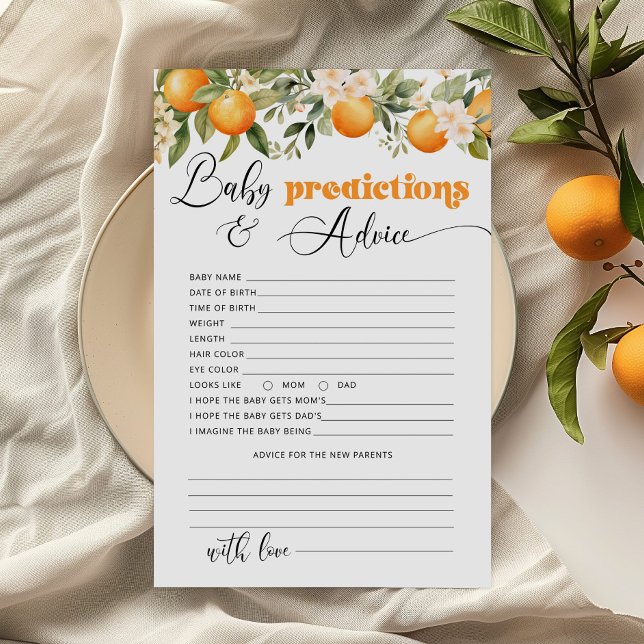 Little cutie Baby voorspellingen en advies kaart (Creator heeft geüpload)