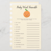 Little Cutie Baby Word Scramble Game Yellow (Voorkant / Achterkant)