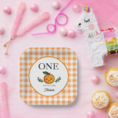 Little Cutie Birthday Paper Plate Papieren Bordje (Feest)