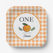 Little Cutie Birthday Paper Plate Papieren Bordje (Voorkant)