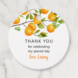 Little Cutie Birthday Party Bedankjes Labels