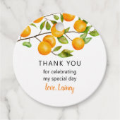 Little Cutie Birthday Party Bedankjes Labels (Voorkant)