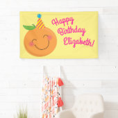 Little Cutie Birthday Party Spandoek (Insitu)