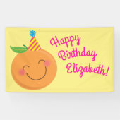 Little Cutie Birthday Party Spandoek (Horizontaal)