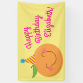 Little Cutie Birthday Party Spandoek (Verticaal)