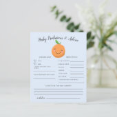 Little Cutie Blue Baby Predictions & Advice Kaart (Staand voorkant)