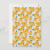 Little Cutie Boys Baby shower Invitation Kaart (Achterkant)