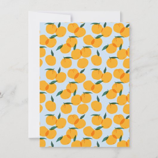 Little Cutie Boys Baby shower Invitation Kaart (Achterkant)