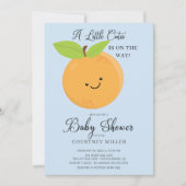 Little Cutie Boys Baby shower Invitation Kaart (Voorkant)