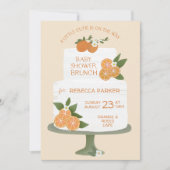 Little Cutie Cake Baby shower Brunch Uitnodiging (Voorkant)