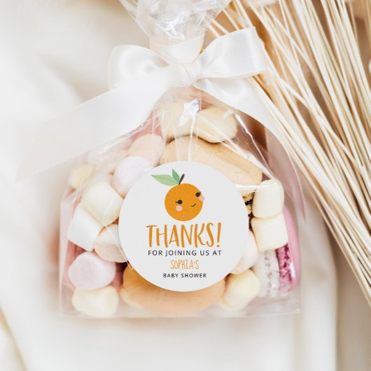 Little Cutie Citrus Baby Favor Stickers