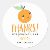 Little Cutie Citrus Baby Favor Stickers (Voorkant)