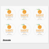 Little Cutie Citrus Baby Favor Stickers (Vel)