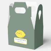 Little Cutie Citrus Baby shower Bedankdoosjes (Geopend)