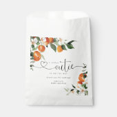 Little cutie citrus baby shower bedankzakje (Voorkant)