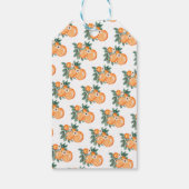 Little Cutie Citrus Baby shower Dank je Cadeaulabel (Achterkant)