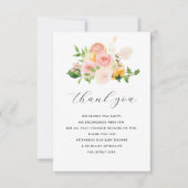 Little cutie citrus baby shower dank u kaart (Voorkant)