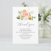 Little cutie citrus baby shower dank u kaart (Staand voorkant)