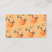 Little Cutie Citrus Baby shower Diaper Raffle Informatiekaartje (Achterkant)