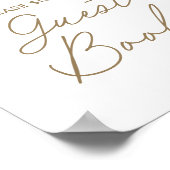 Little Cutie Citrus Baby shower Gastenboek teken Poster (Hoek)