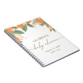 Little Cutie Citrus Baby shower Guest Book Notitieboek (Rechterzijde)